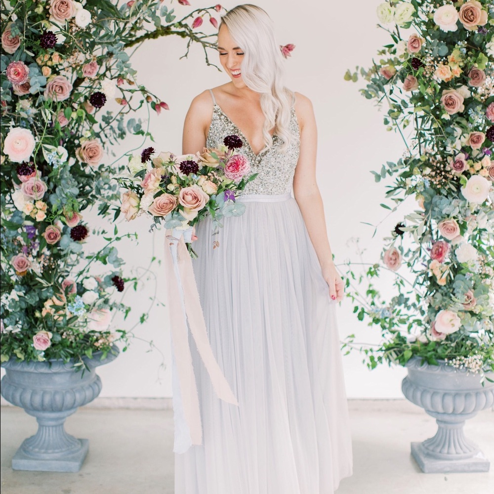 BHLDN Avery Dress in Fog